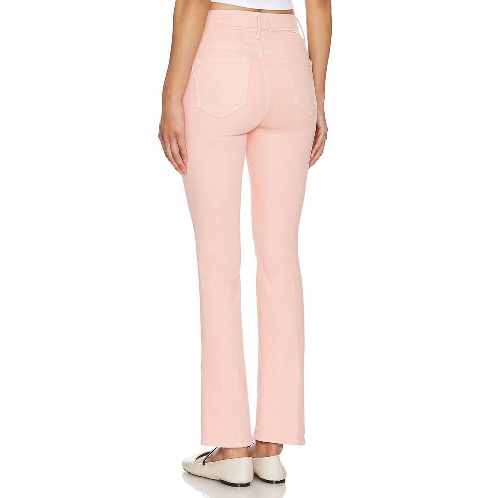 NEW MOTHER the insider hover jean in peach - Picture 4 of 5
